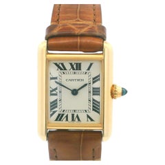 Montre pour femme Cartier Tank Louis W1529856 en or jaune 18 carats avec certificat - 2022