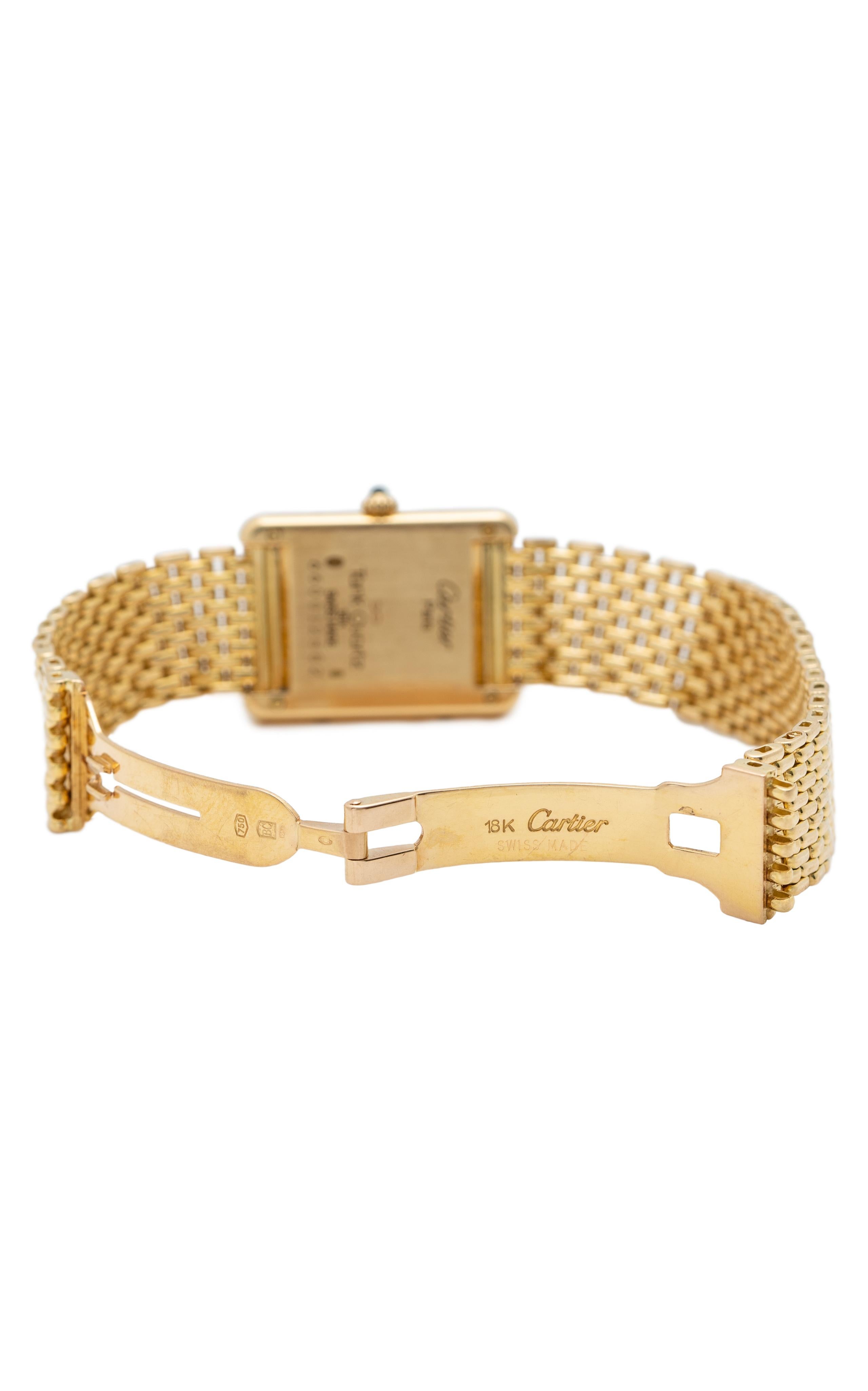 Cartier Tank Louis Watch 18 Karat Gold 1