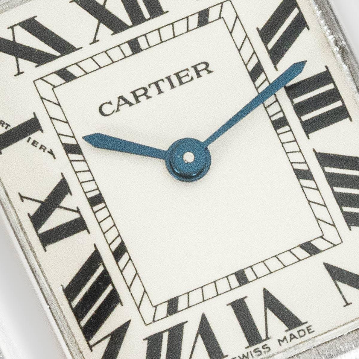 Cartier Tank Louis White Gold W1541056 In Good Condition For Sale In London, GB