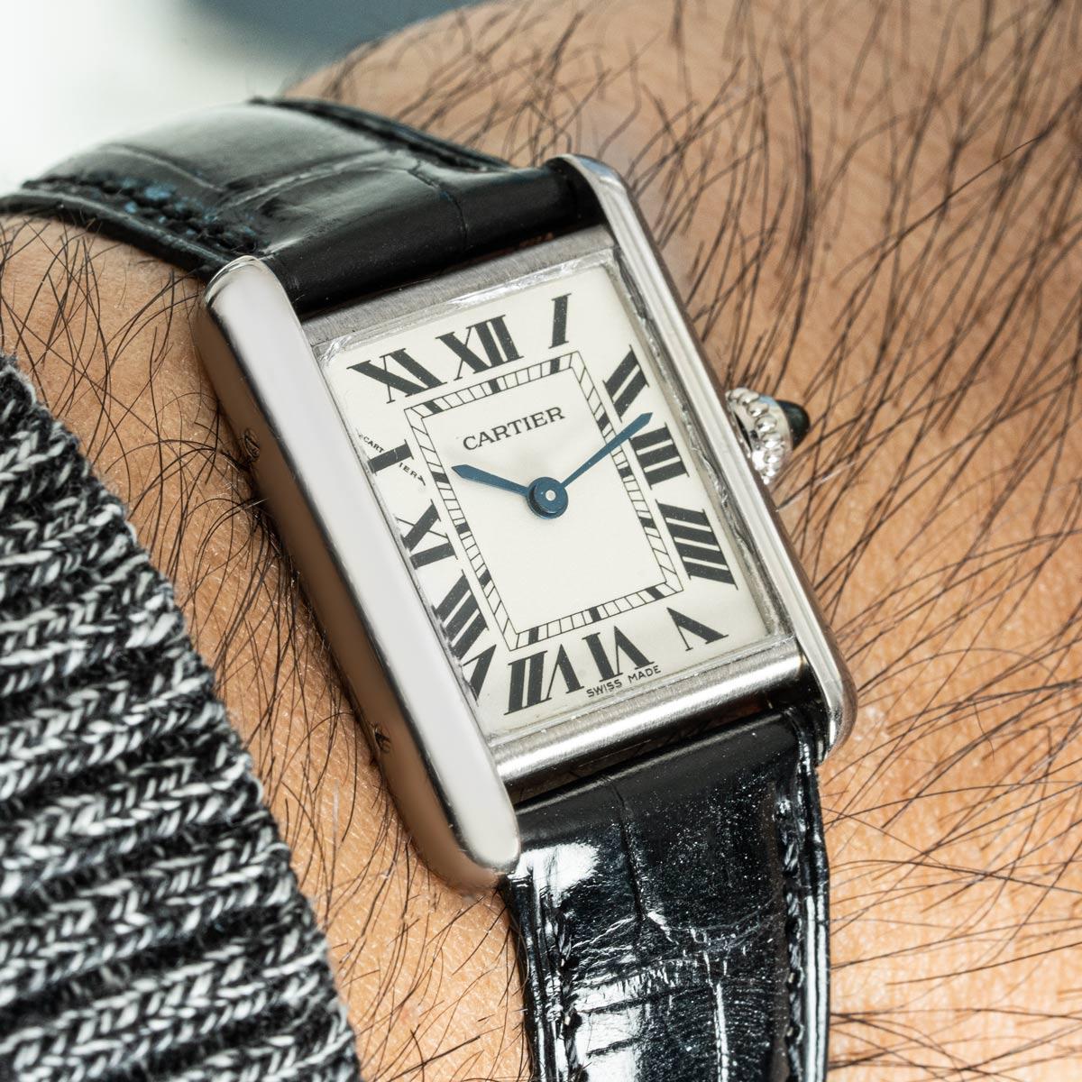 Cartier Tank Louis White Gold W1541056 For Sale 4