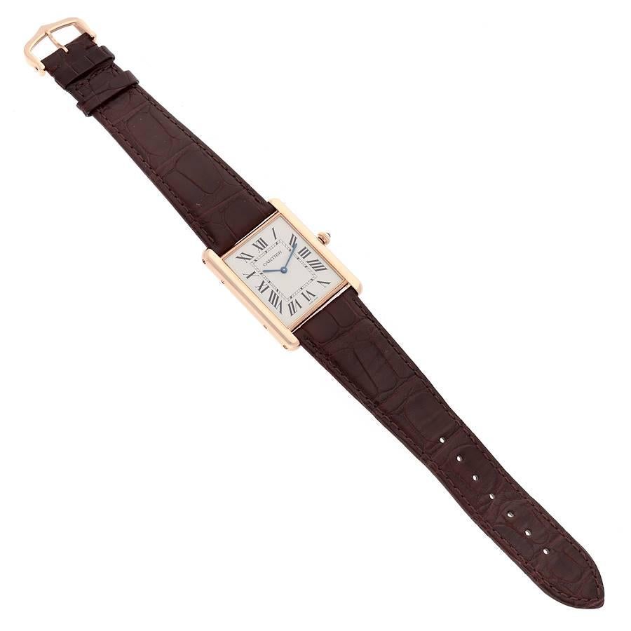 Cartier Tank Louis XL 18k Rose Gold Manual Winding Watch W1560017 1