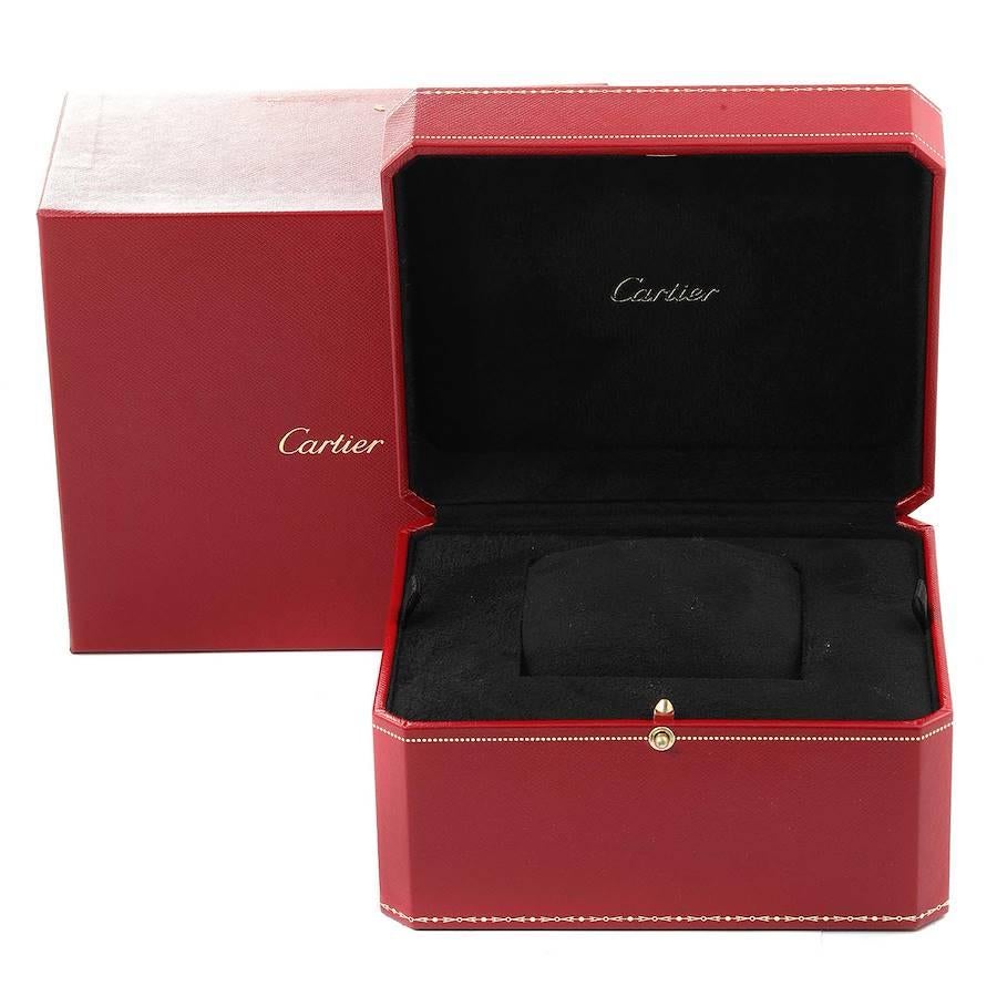 Cartier Tank Louis XL 18k White Gold Diamond Mens Watch WT200006 For Sale 1