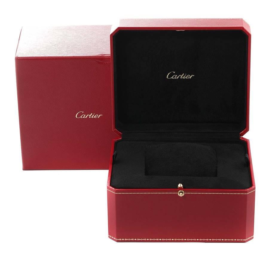 Cartier Tank Louis XL 18k White Gold Diamond Mens Watch Wt200006 For Sale 1