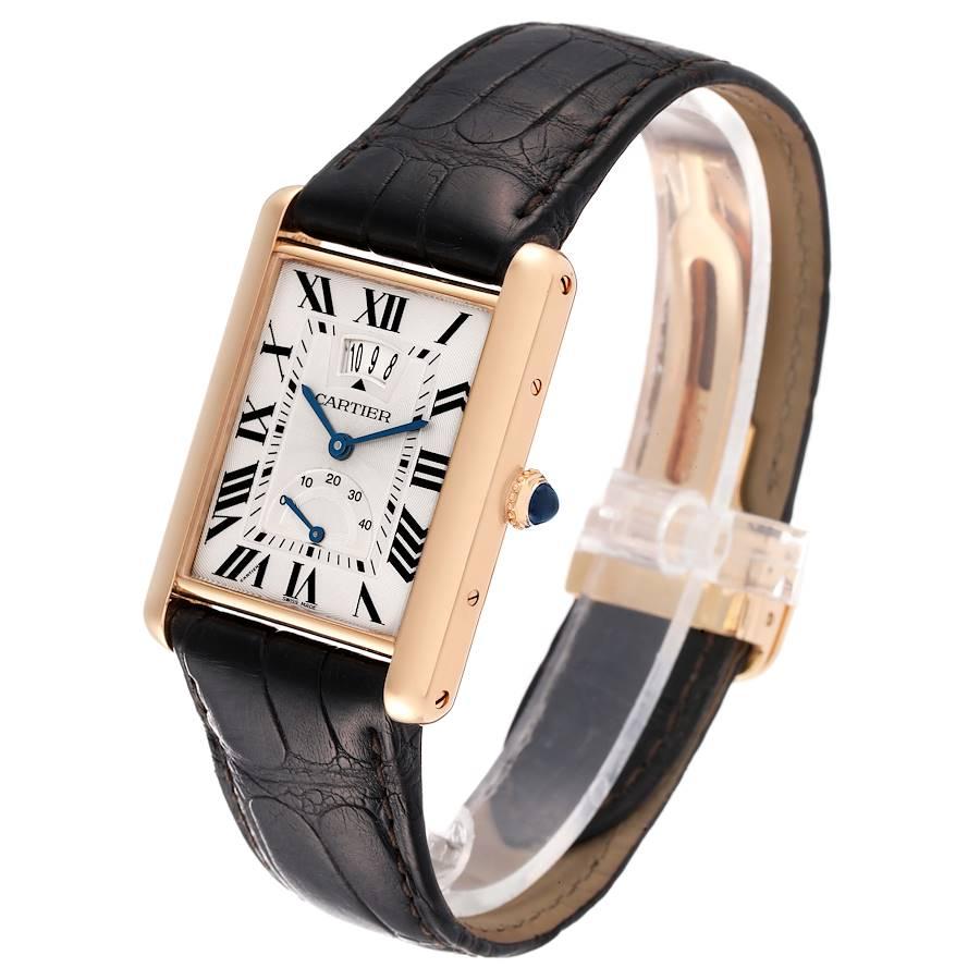  Cartier Montre Tank Louis XL Power Reserve en or rose 18 carats W1560003 Pour hommes 