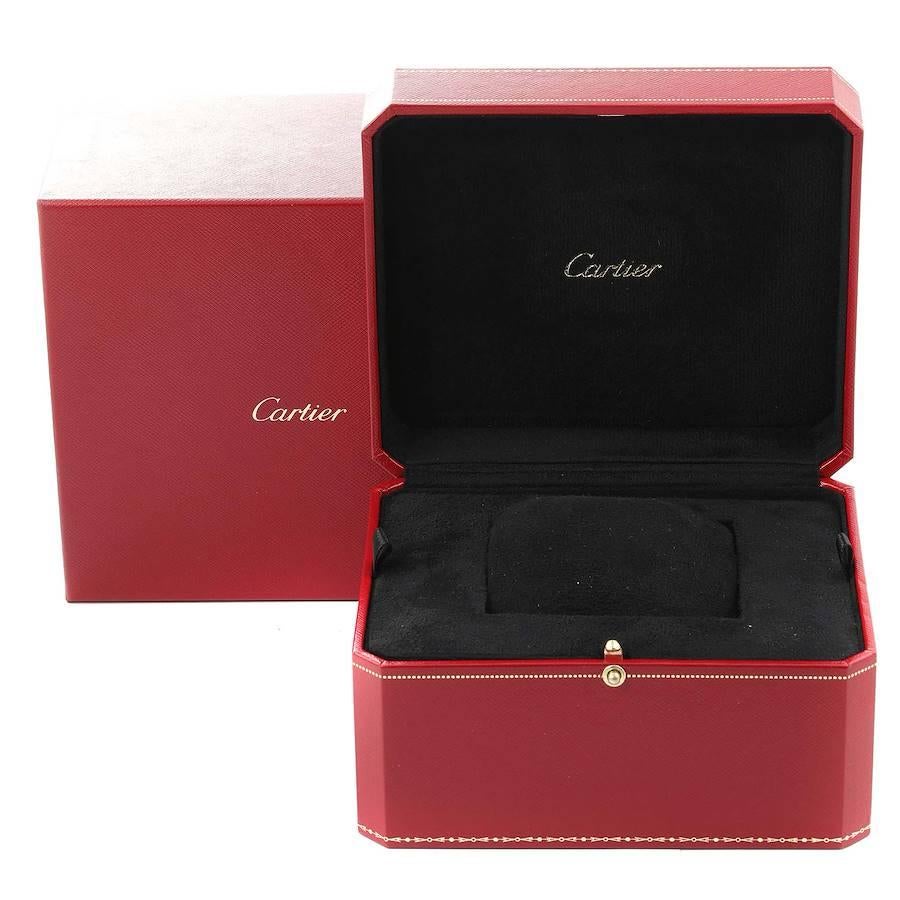 Cartier Tank MC 18K Rose Gold Silver Dial Mens Watch W5330005 1