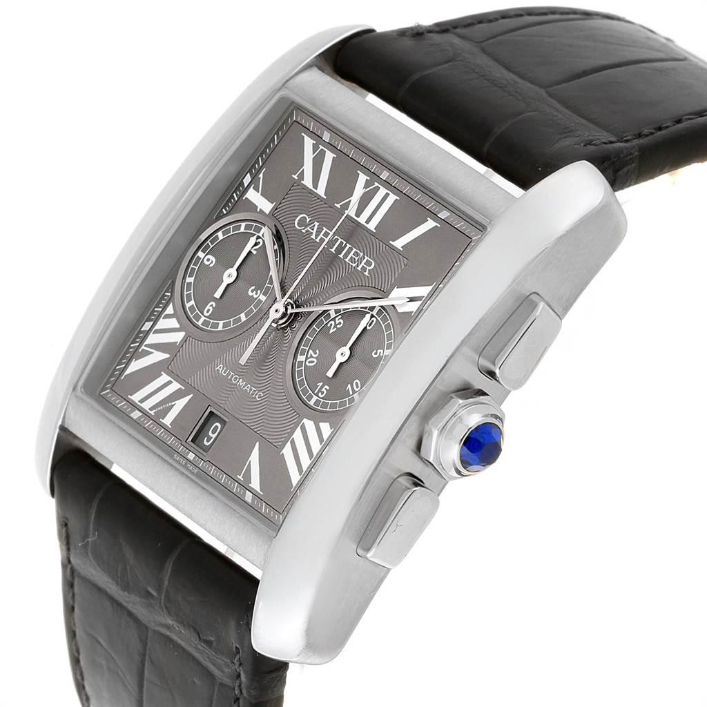 Cartier Tank MC Automatic Grey Dial Chronograph Men's Watch W5330008 For Sale 1