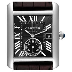 Cartier Tank MC Black Dial Automatic Mens Watch W5330004 Box Papers
