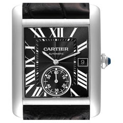 Cartier Tank MC Black Dial Automatic Mens Watch W5330004