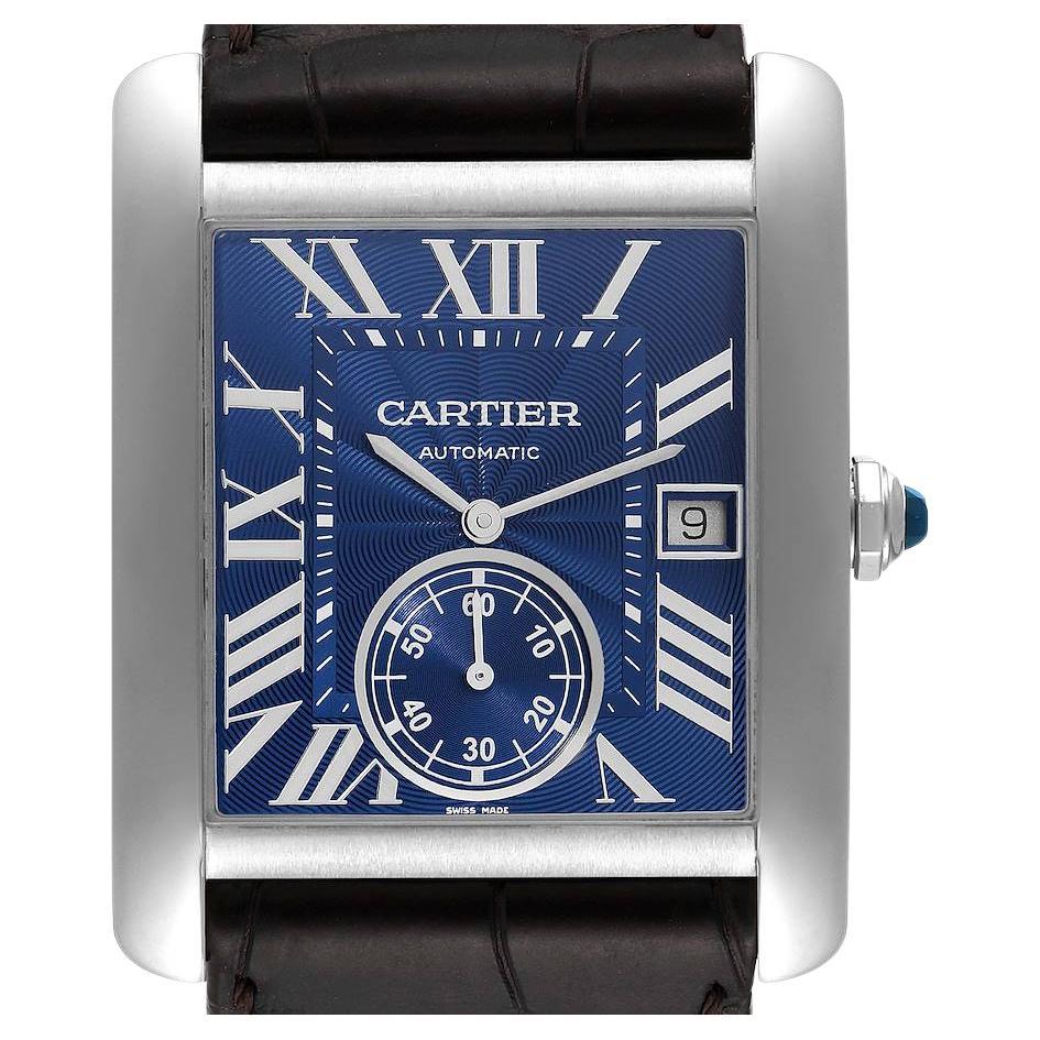 Cartier Tank Must Large Steel Green Dial Ladies Watch WSTA0056 Unworn ...