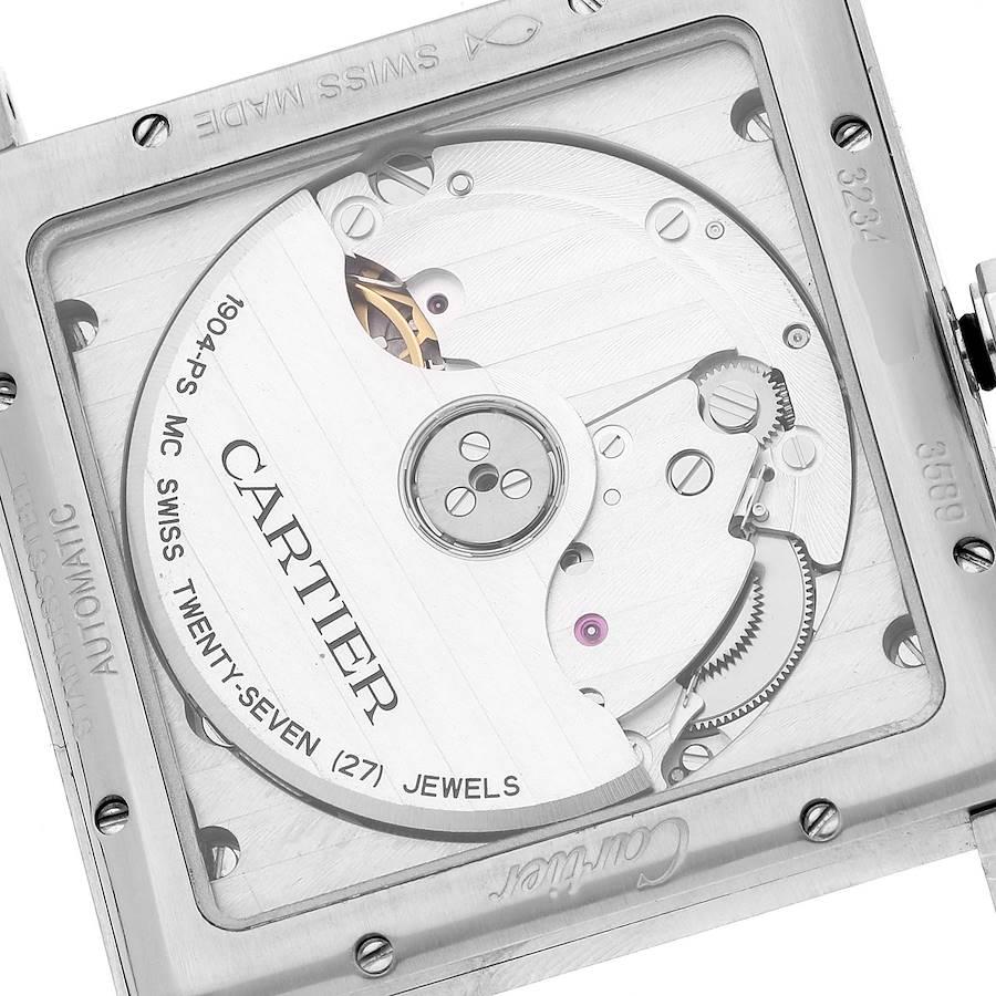 Men's Cartier Tank MC Blue Dial Automatic Steel Mens Watch WSTA0010 For Sale