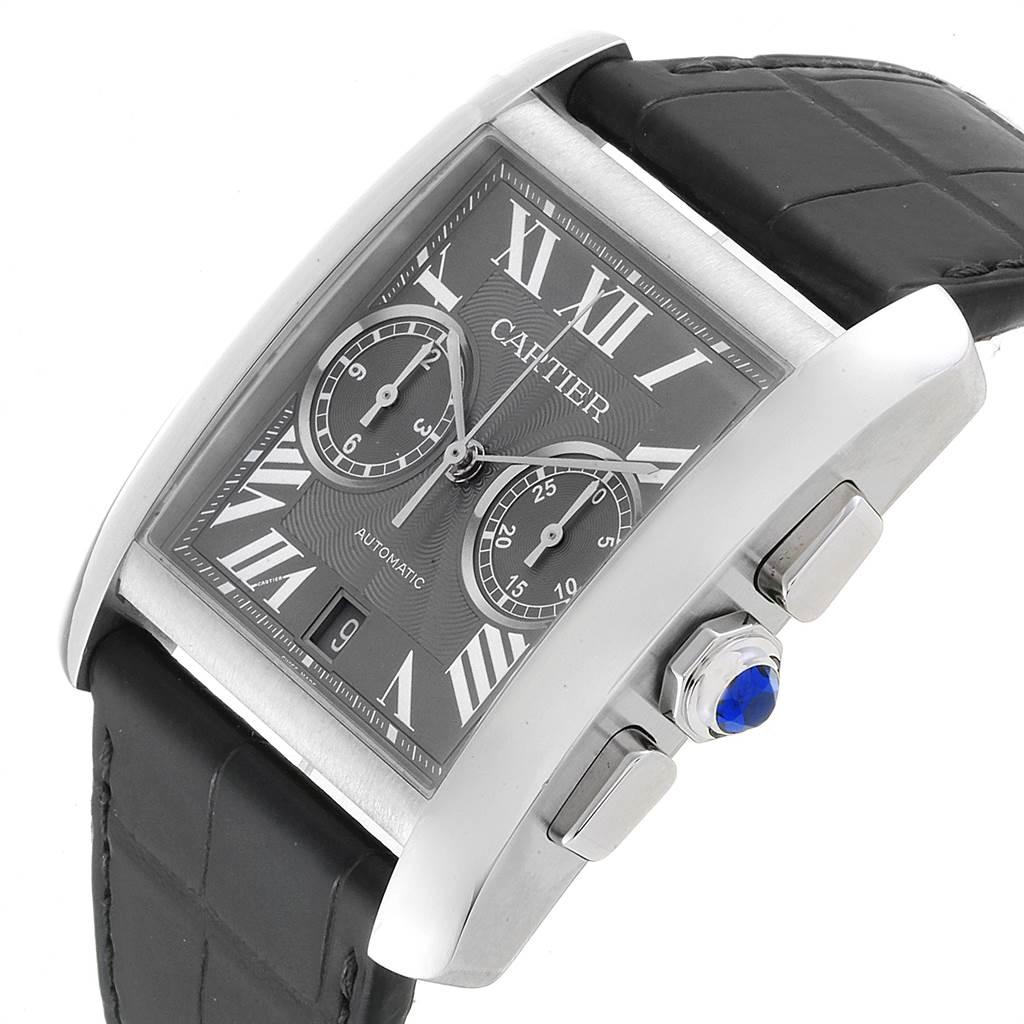 Cartier Tank MC Grey Dial Chronograph Men's Watch W5330008 Box Papers 3