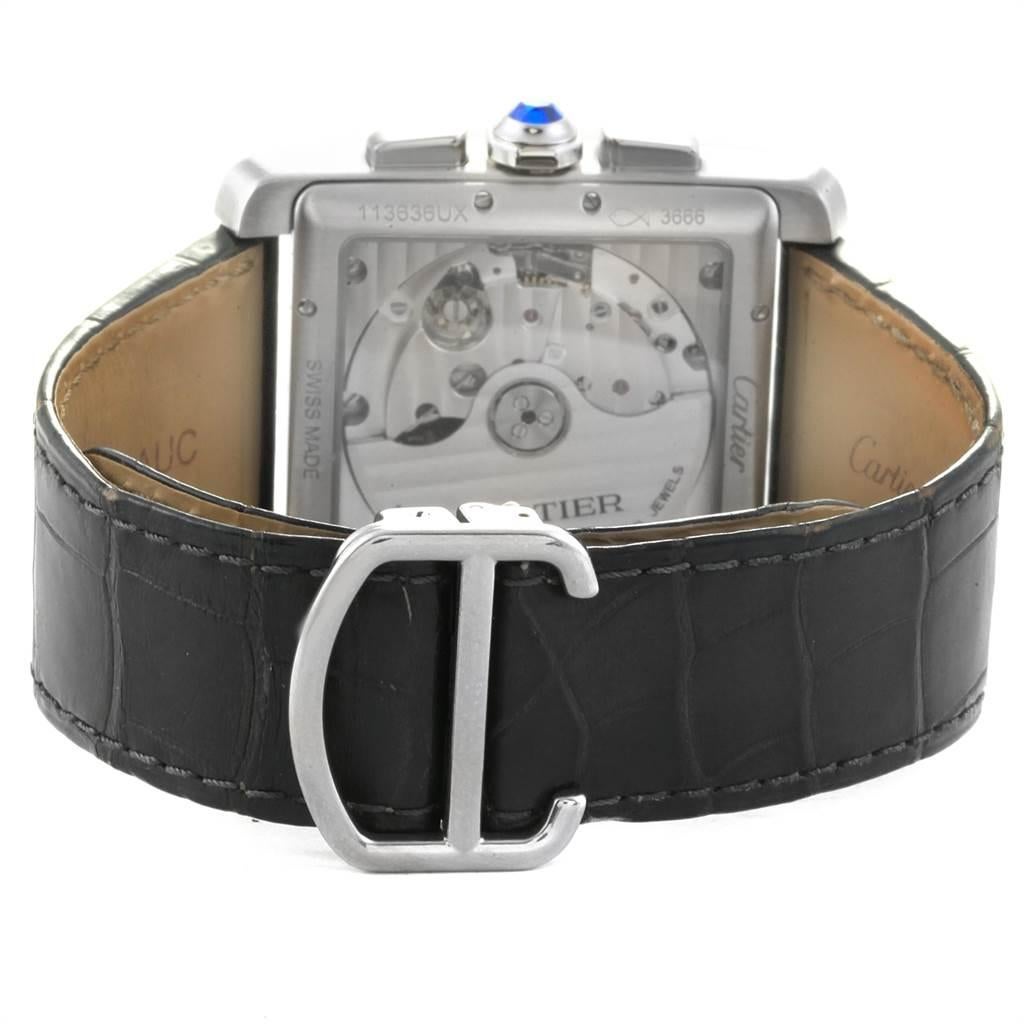 Cartier Tank MC Grey Dial Chronograph 