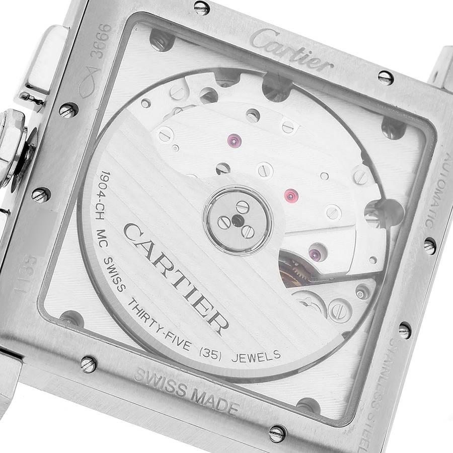 Cartier Tank MC Grey Dial Steel Chronograph Mens Watch W5330008 In Excellent Condition In Atlanta, GA