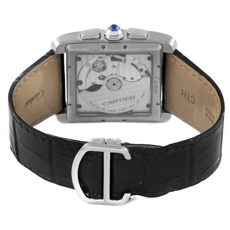 Men's Cartier Tank MC Grey Dial Steel Chronograph Mens Watch W5330008