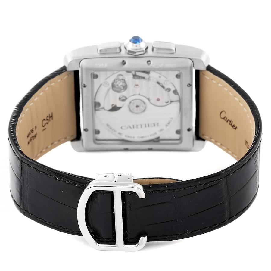 Men's Cartier Tank MC Grey Dial Steel Chronograph Mens Watch W5330008