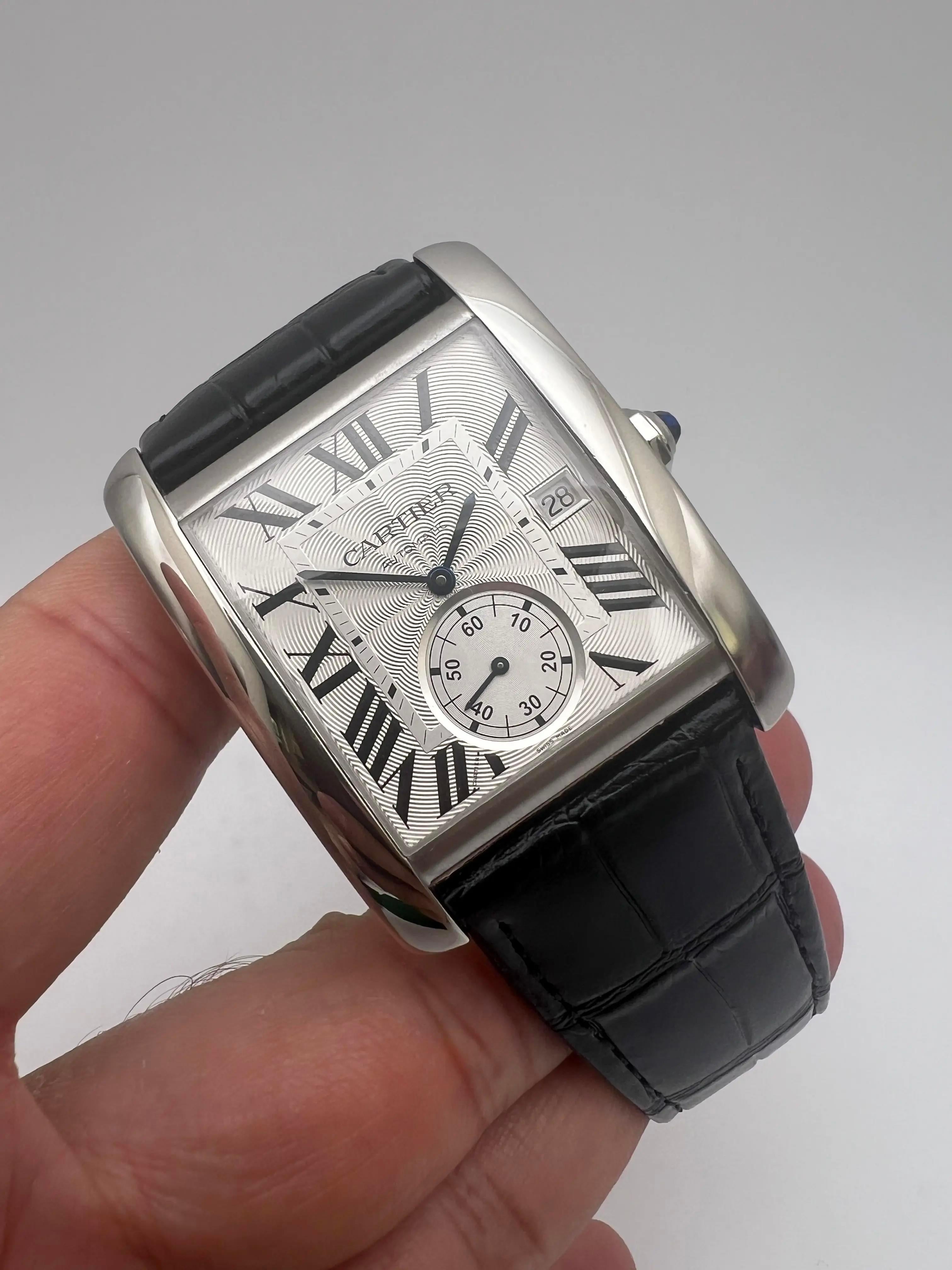 Cartier Tank MC Large 34mm x 44mm Silver Dial W5330003 In Excellent Condition For Sale In New York, NY