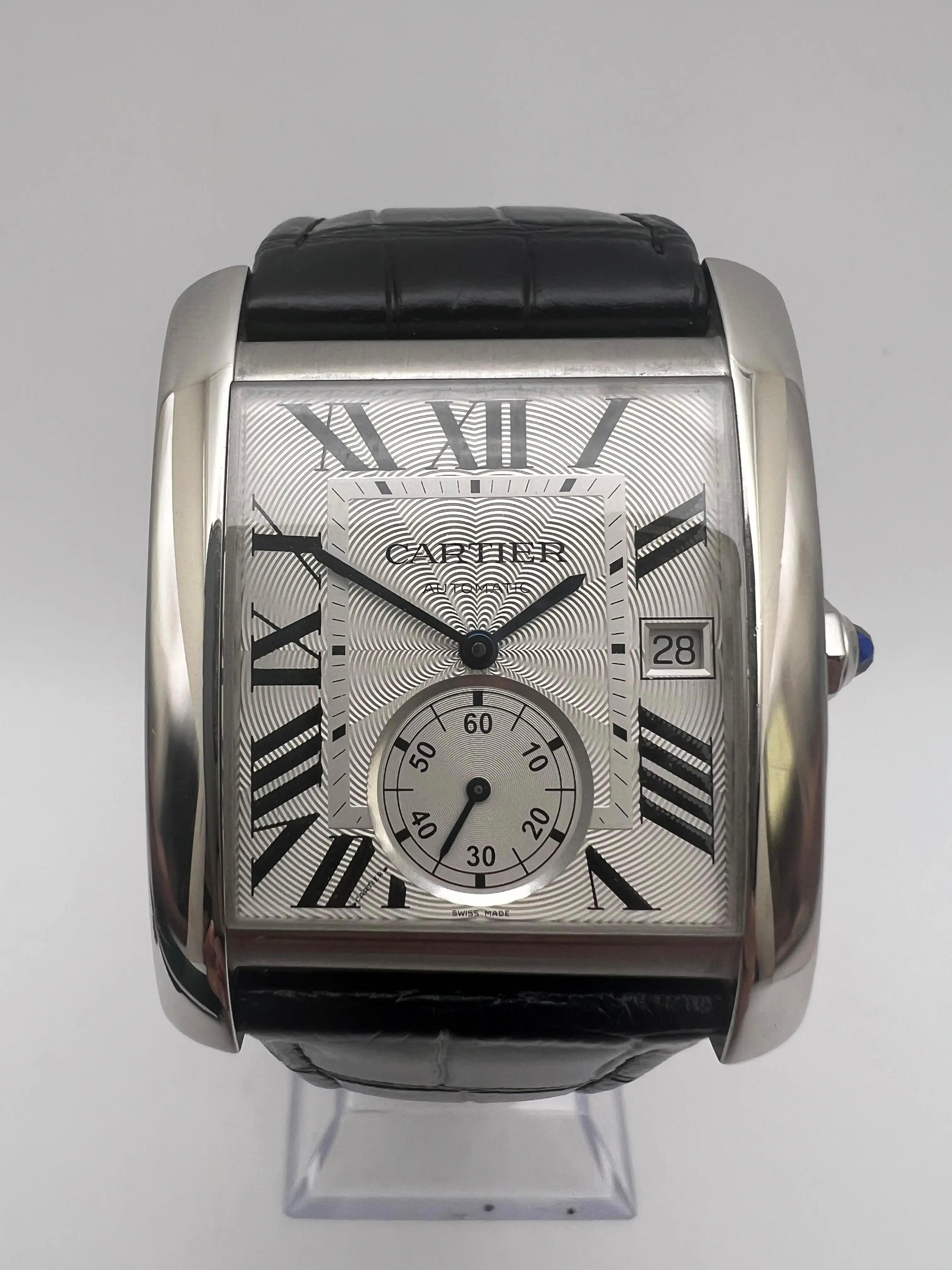 Cartier Tank MC Large 34mm x 44mm Silver Dial W5330003 For Sale 2