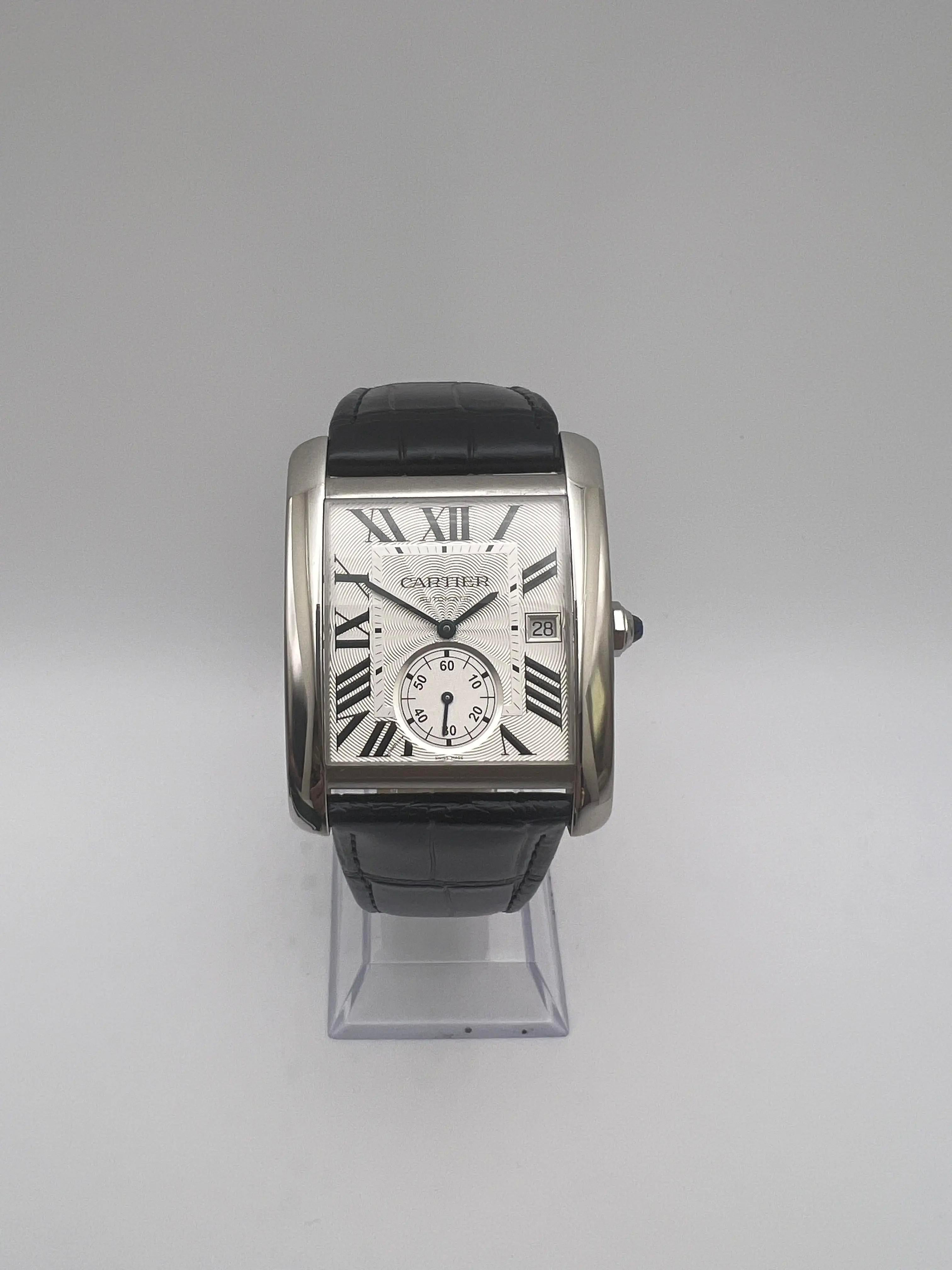 Cartier Tank MC Large 34mm x 44mm Silver Dial W5330003 For Sale 3