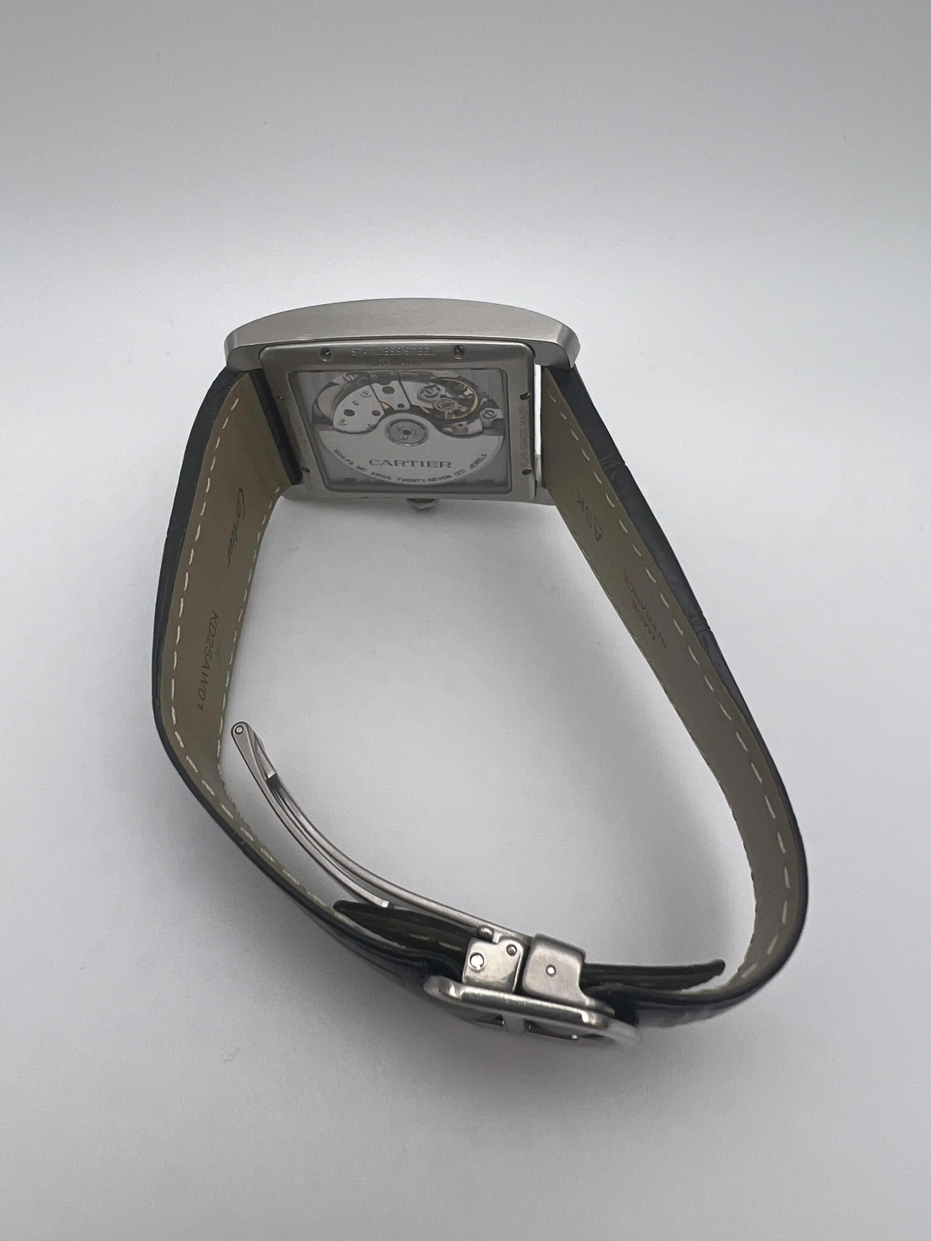 Cartier Tank MC Large 34mm x 44mm Silver Dial W5330003 For Sale 5