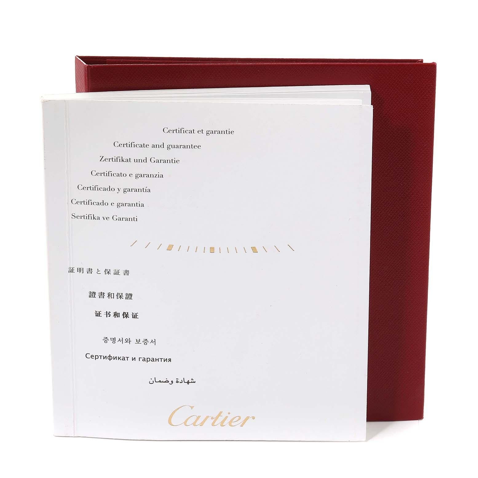 Cartier: Automatik-Chronograph-Herrenuhr Tank MC mit silbernem Zifferblatt, W5330007, Papiere im Angebot 3