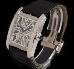 Cartier Tank MC Skeleton Palladium Skeleton Dial W5310026 Manual Wind Wristwatch