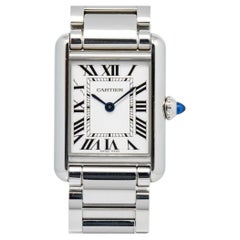 Cartier Tank Must 4322 WSTA0051 2023 Card SS Quartz Silver Dial Women Watch 26mm