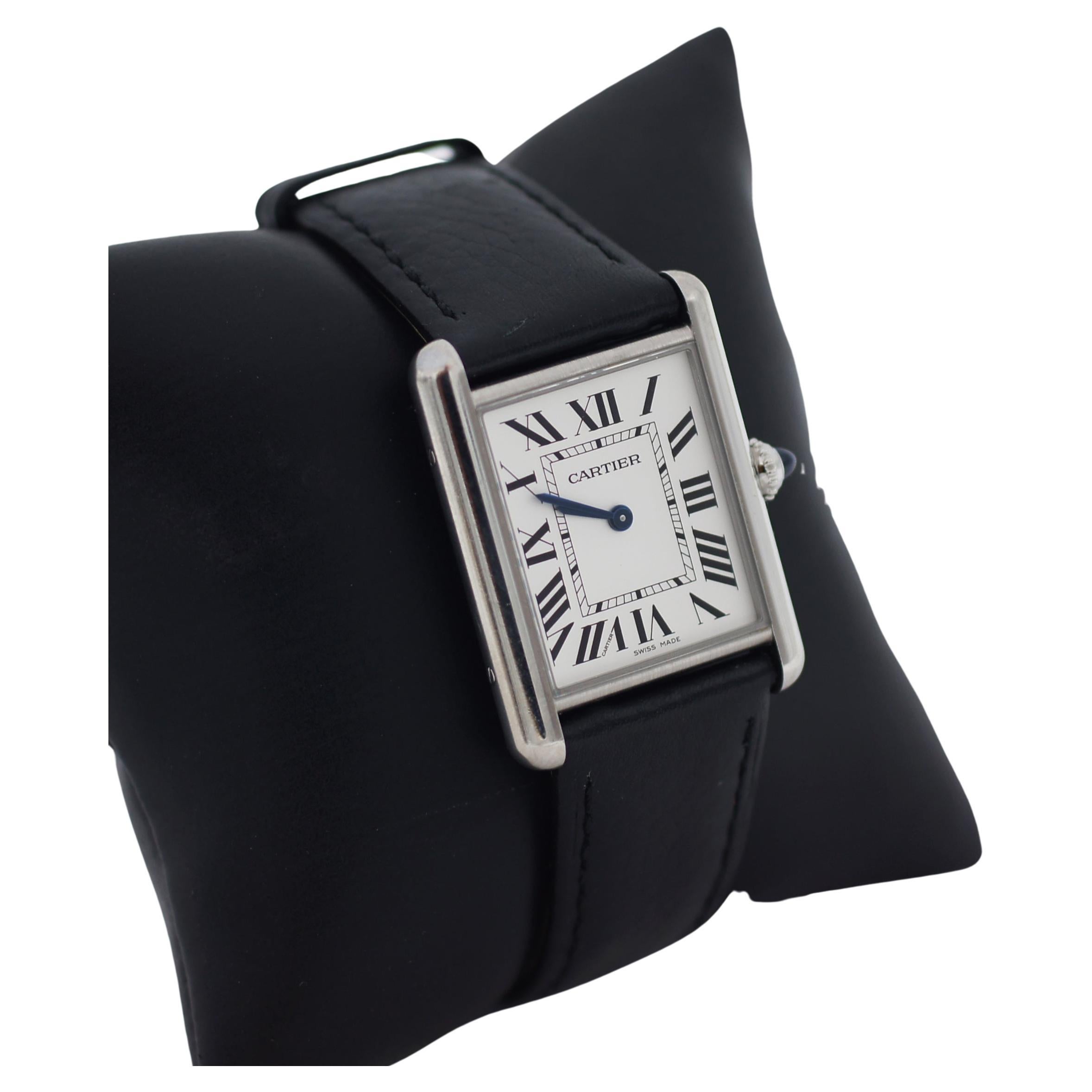 Cartier Tank Must 4323 Steel Quartz Watch 