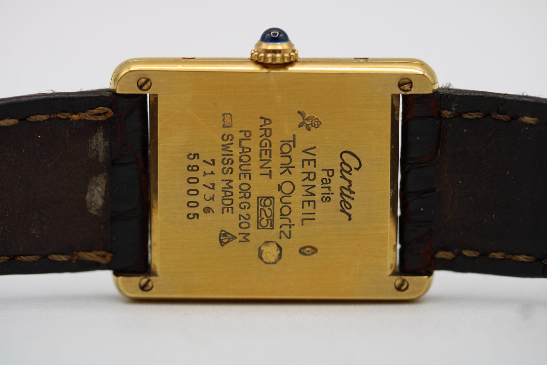 Cartier Tank Must de Cartier 590005  Lemon Dial  Large Size  Excellent For Sale 5