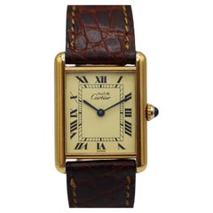 Cartier Tank Must de Cartier 590005  Lemon Dial  Large Size  Excellent