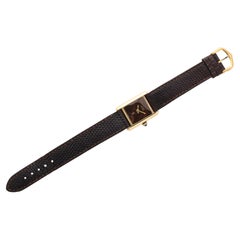 Orologio da polso da donna Cartier Tank Must de Cartier in vermeil, granato e Wood Wood