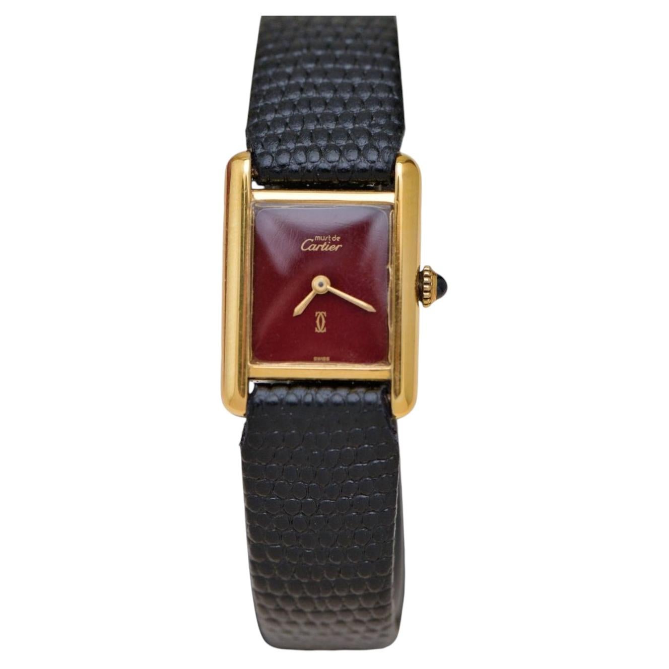 Cartier Tank Must de Cartier Vermeil Wristwatch T8200405