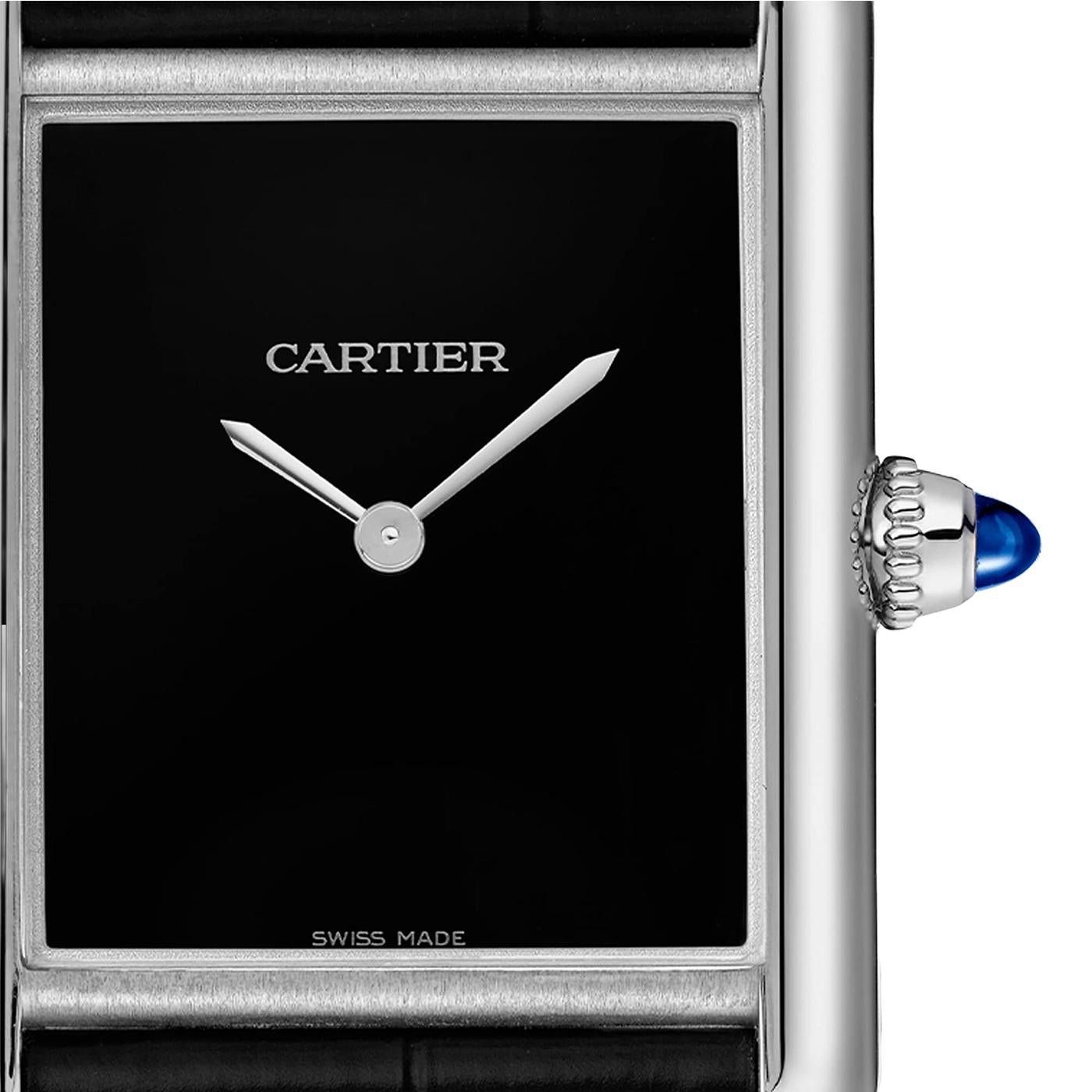 Louis Cartier creó el reloj Tank en 1917. Había nacido una leyenda. El primer prototipo se regaló al general Pershing unos años antes de que el reloj se introdujera en el mercado en 1919. Las asas se funden a la perfección con los bordes desnudos de