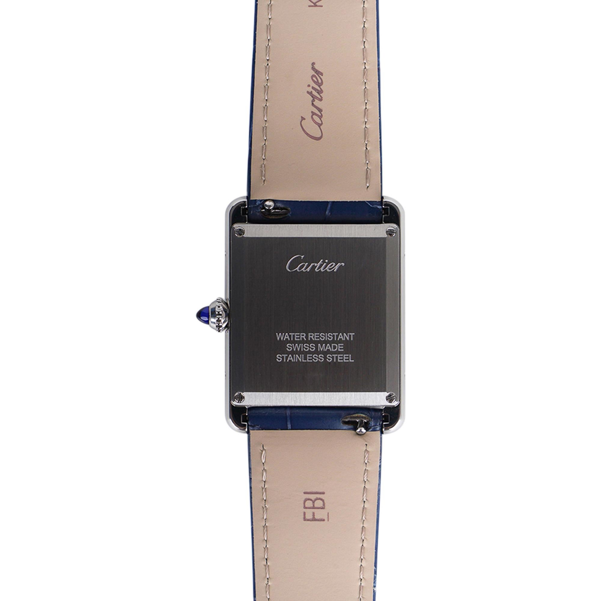 Cartier Tank Must de Cartier Watch Blue 2021 Limited Edition New w/ Box 4