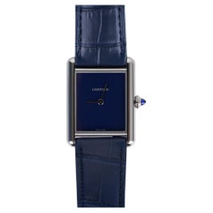 Cartier Tank Must de Cartier Montre Bleu 2021 Édition Limitée Nouveau avec Boîte