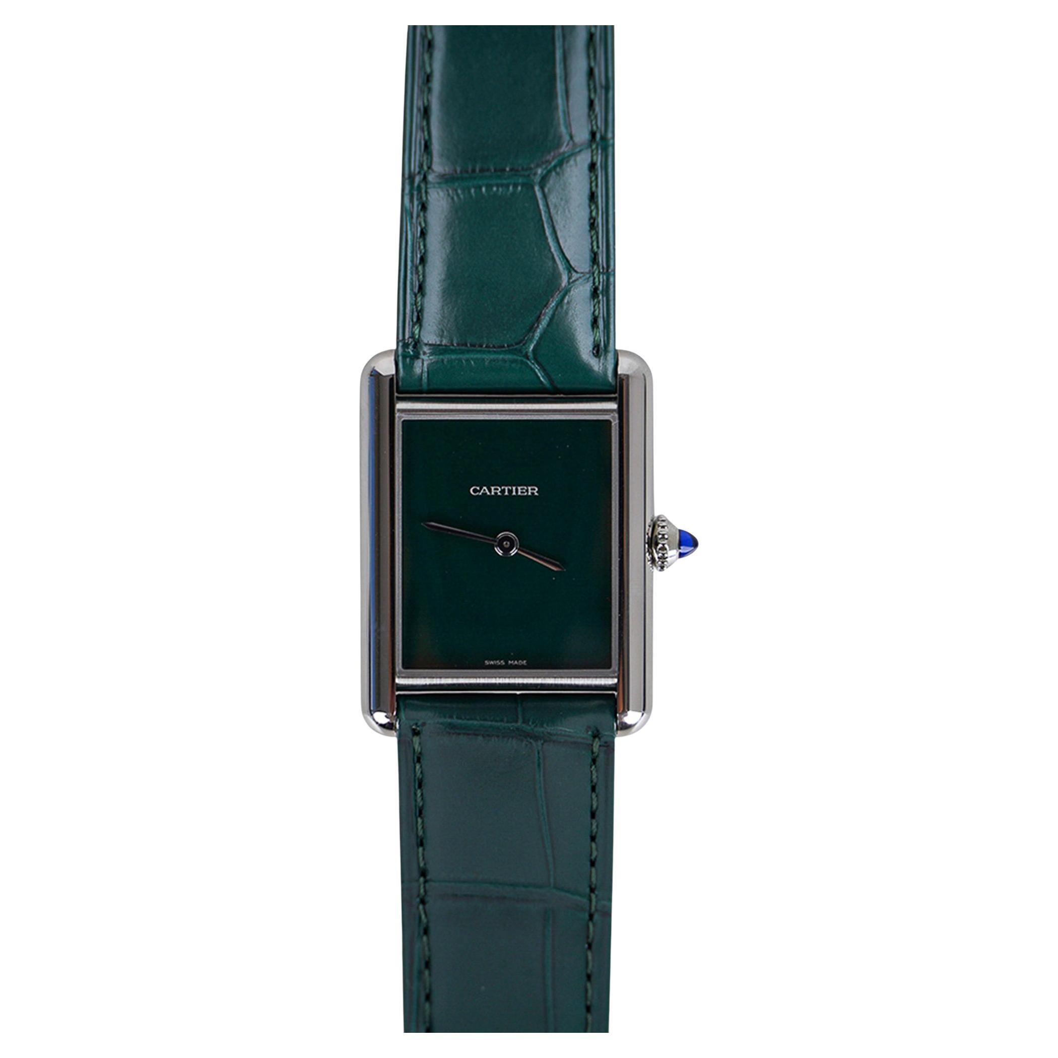Cartier Tank Must de Cartier Watch Green 2021 Limited Edition New w/ Box