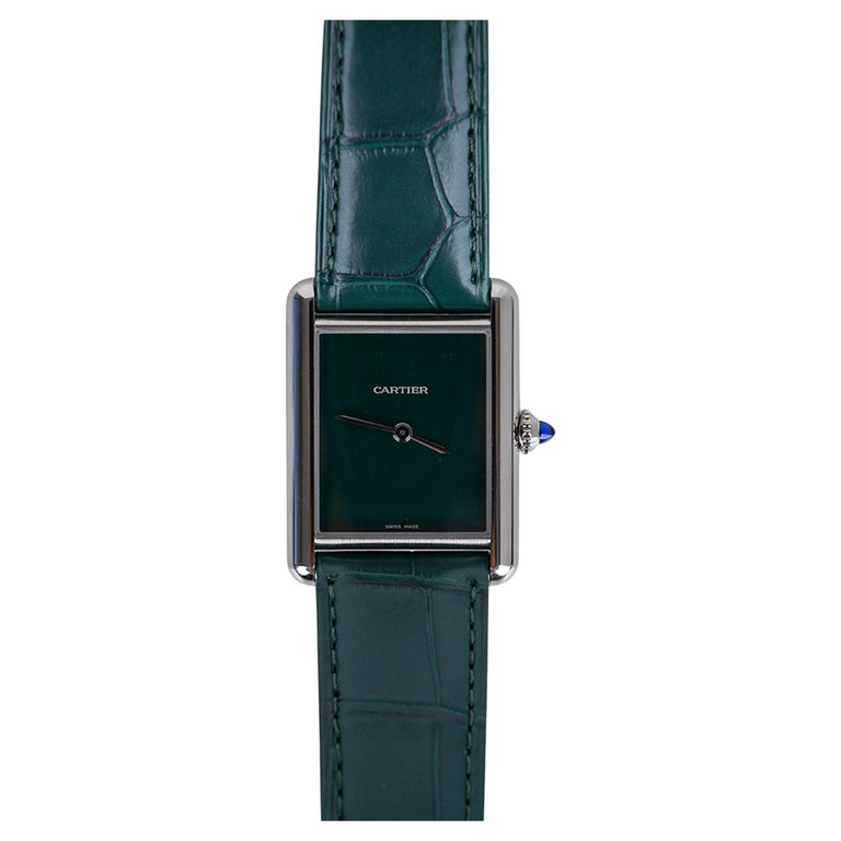 Cartier Tank Must de Cartier Watch Green 2021 Limited Edition New w/ Box  For Sale at 1stDibs | tank must watch cartier