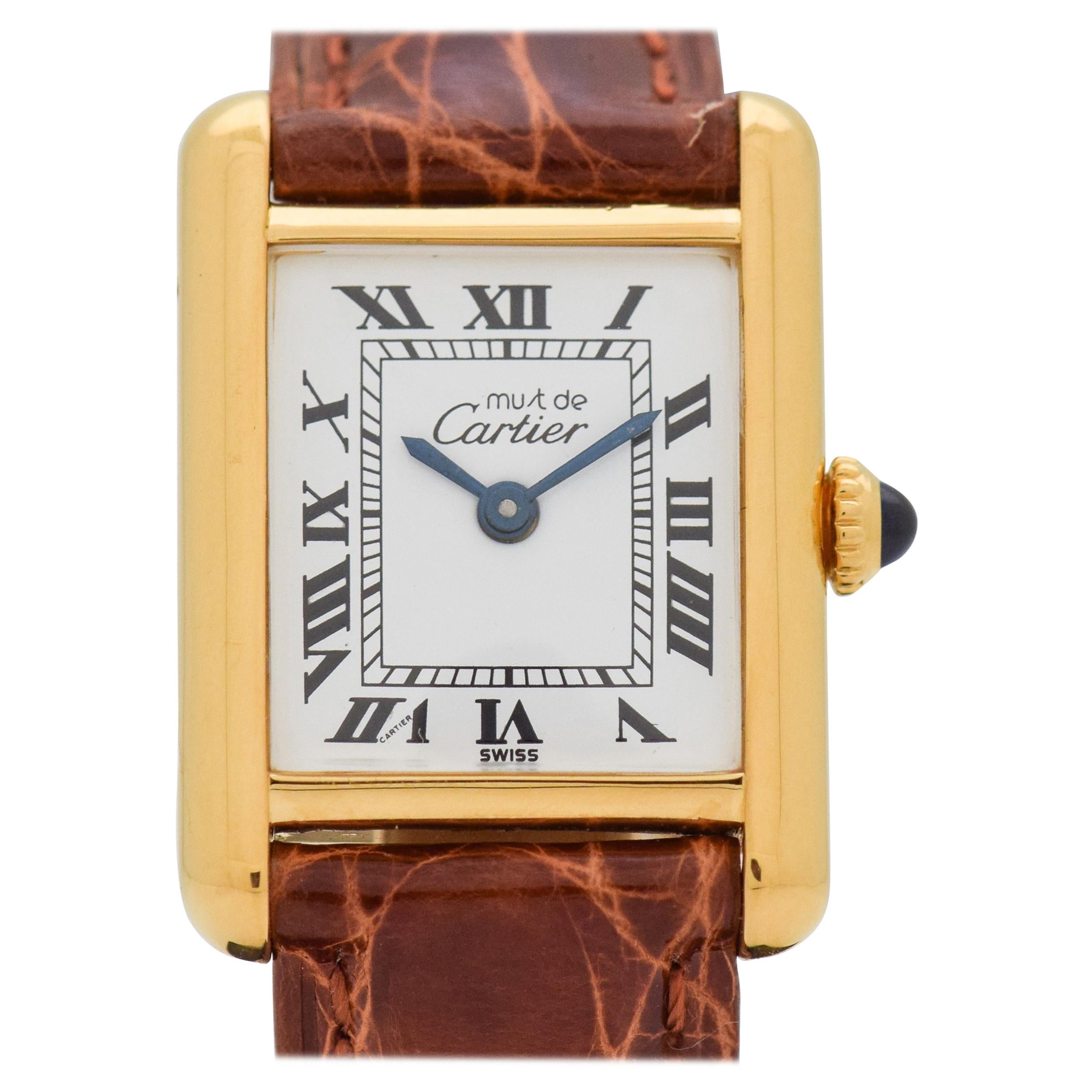 Cartier Tank Must de Ladies Sized Watch, 1990s