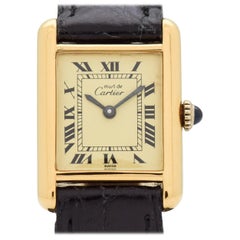 Vintage Cartier Tank Must de Ladies Watch with a Champagne Dial, 1990s