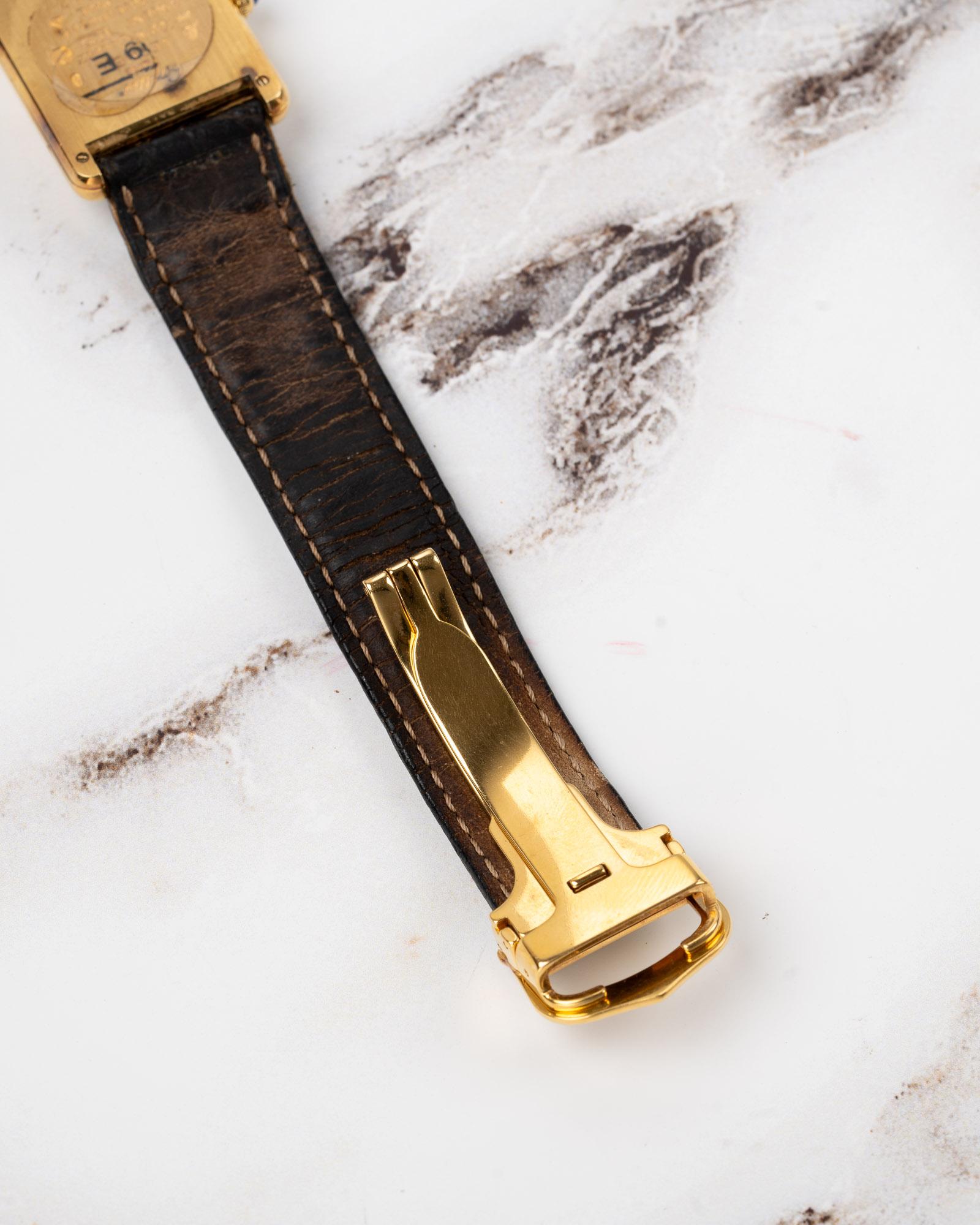 Cartier Tank Must De LM 590005 Quadrante Deco Applicato Anni 80 in vendita 3