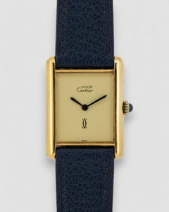 Cartier Tank Must De LM Vermeil Lemon Dial 1980s