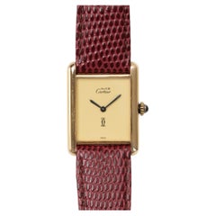 Cartier Tank Must De LM Vermeil Lemon Dial 1980s
