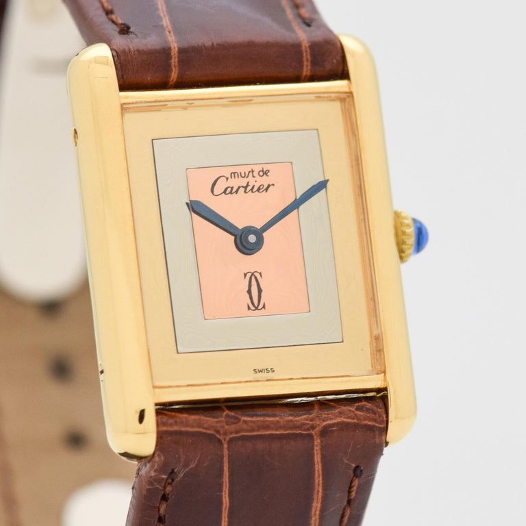mens vintage cartier tank watch