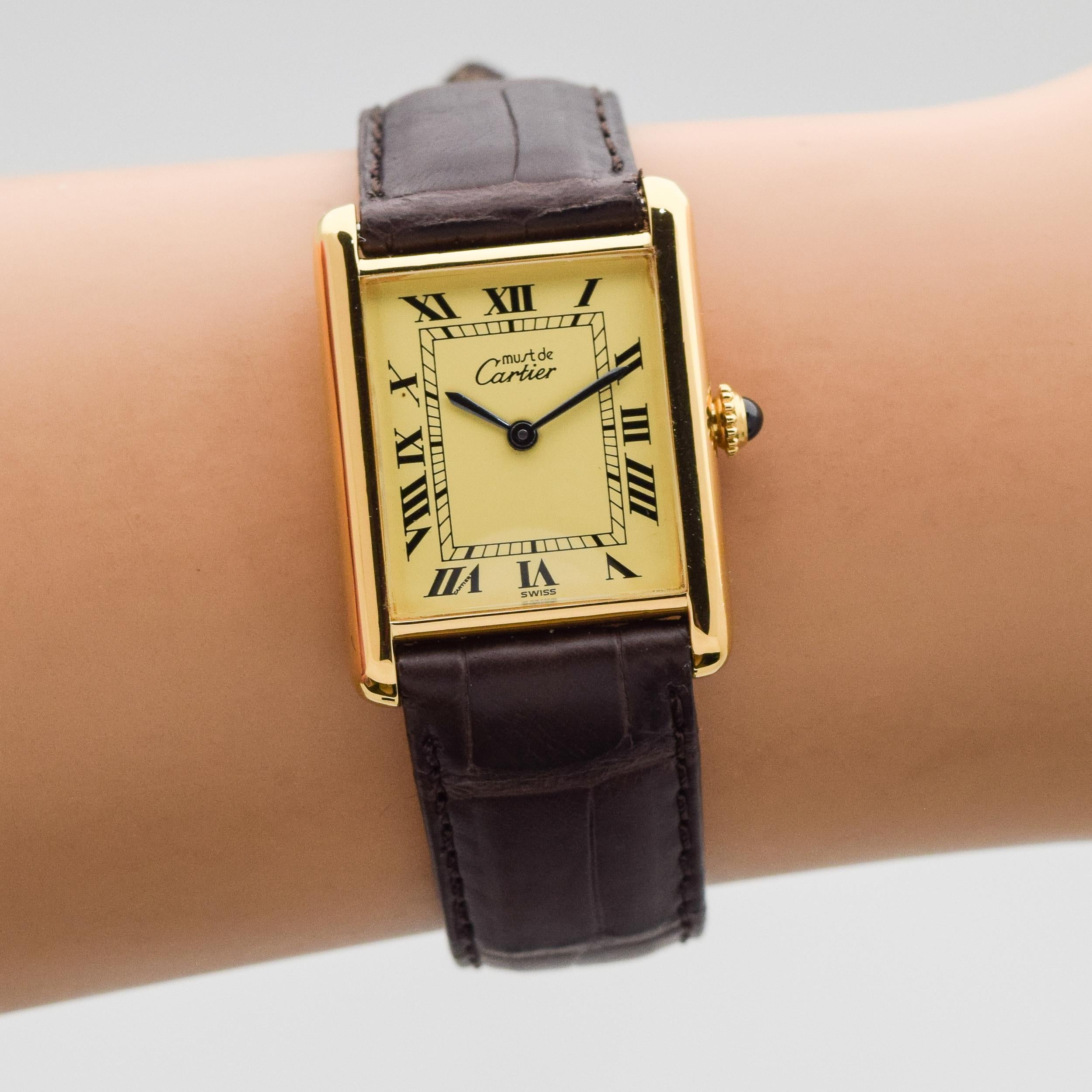 Cartier Tank Must de Men's Sized Watch, 1990s 4