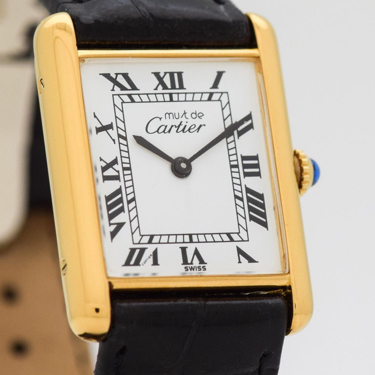 Cartier Tank Must de Men's Sized Watch, 1990s at 1stDibs