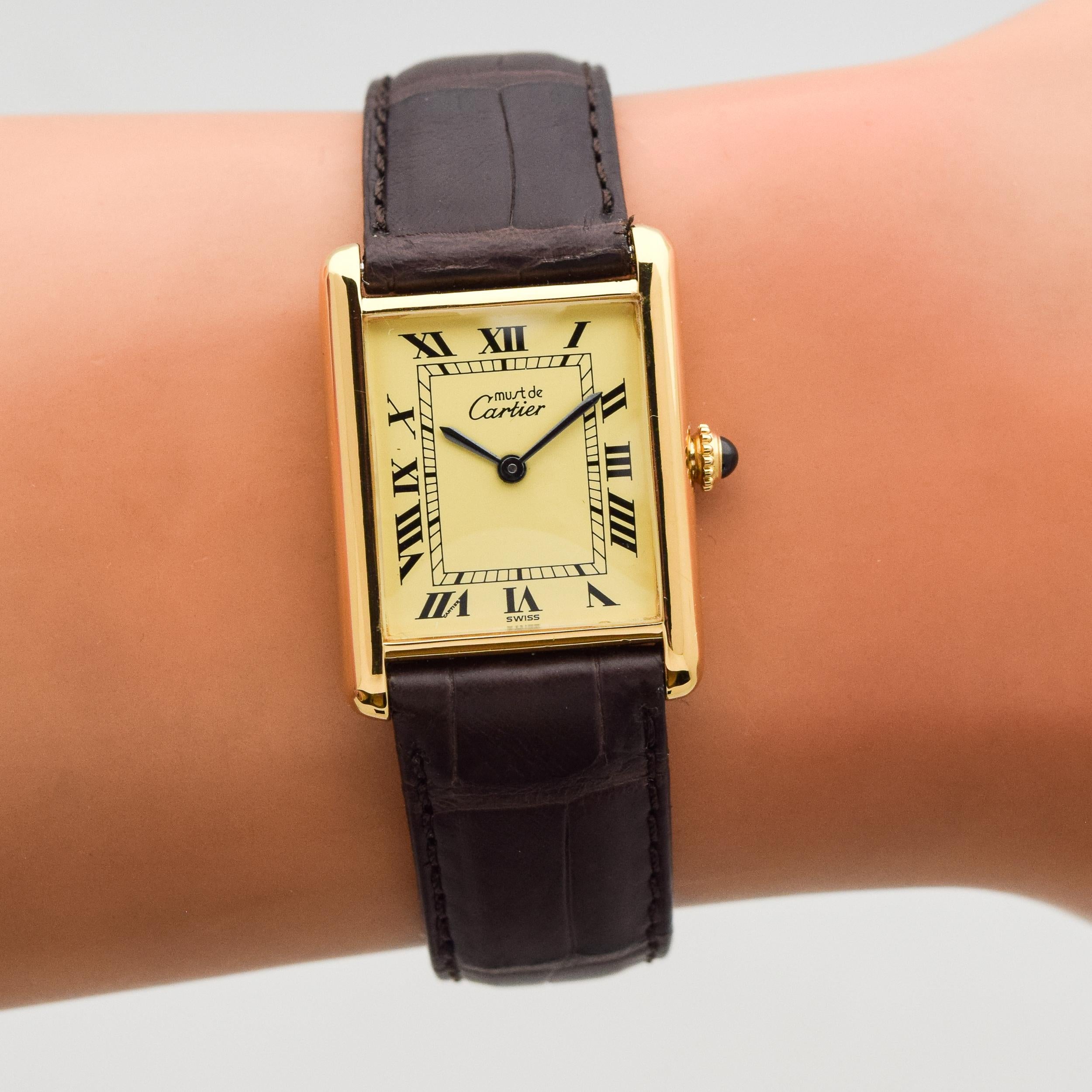 Cartier Tank Must de Men's Sized Watch, 1990s 2