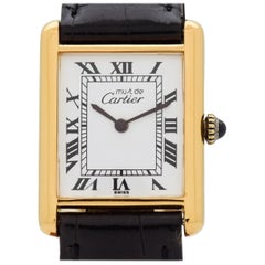Vintage Cartier Tank Must de Men
s Sized Watch, 1990s