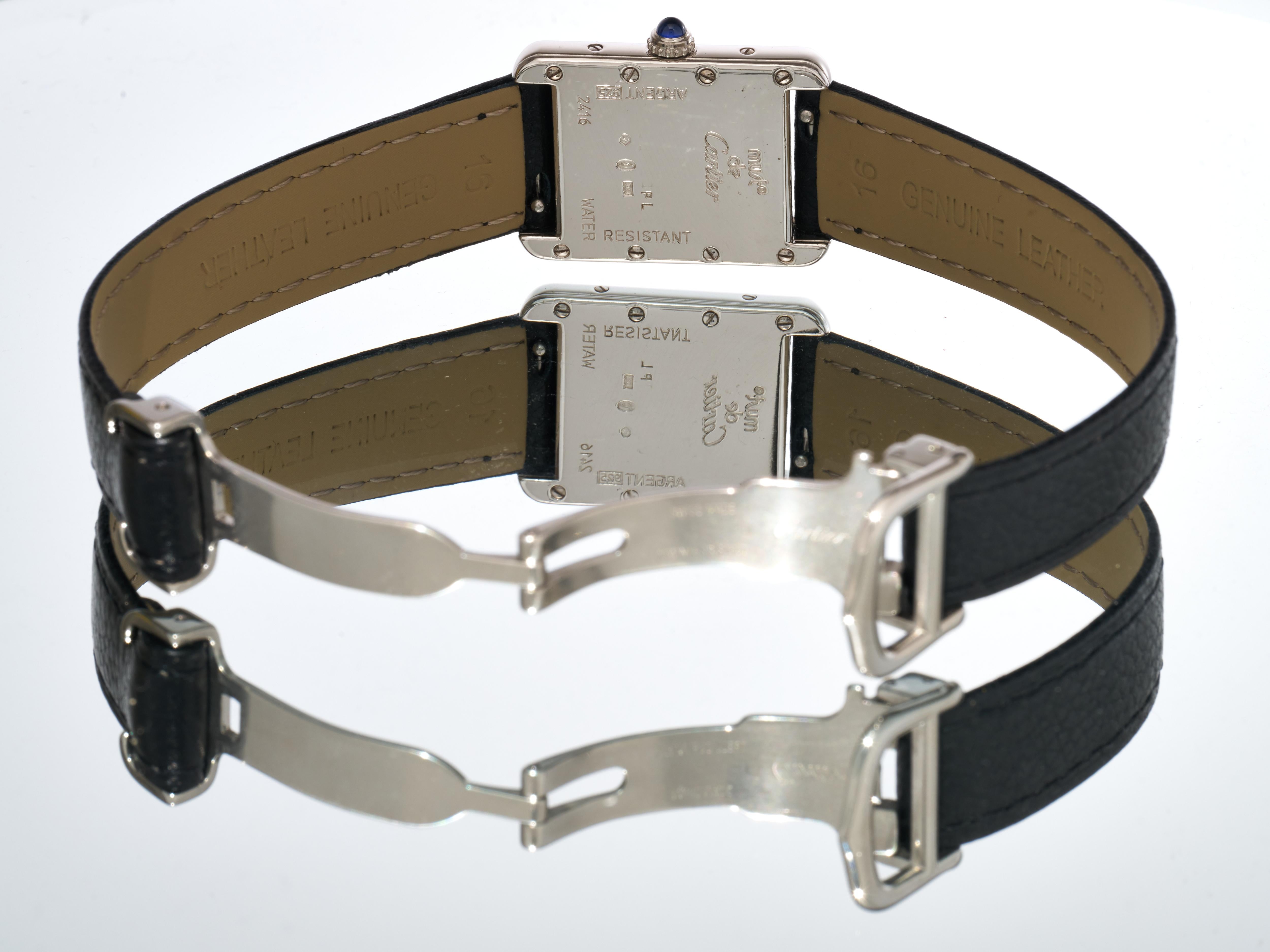 Cartier Tank Must de Watch 22mm Guilloché Dial Christmas Edition Watch Quartz For Sale 7