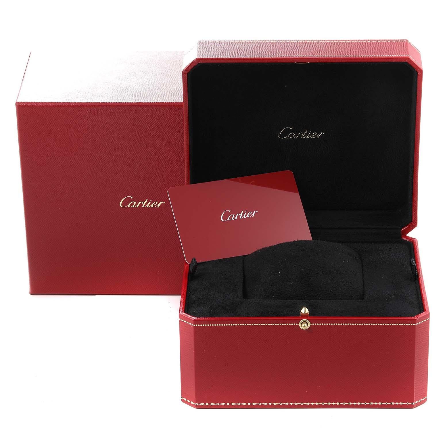 Cartier Tank Must Large SolarBeat Steel Ladies Watch WSTA0059 Box Card 4