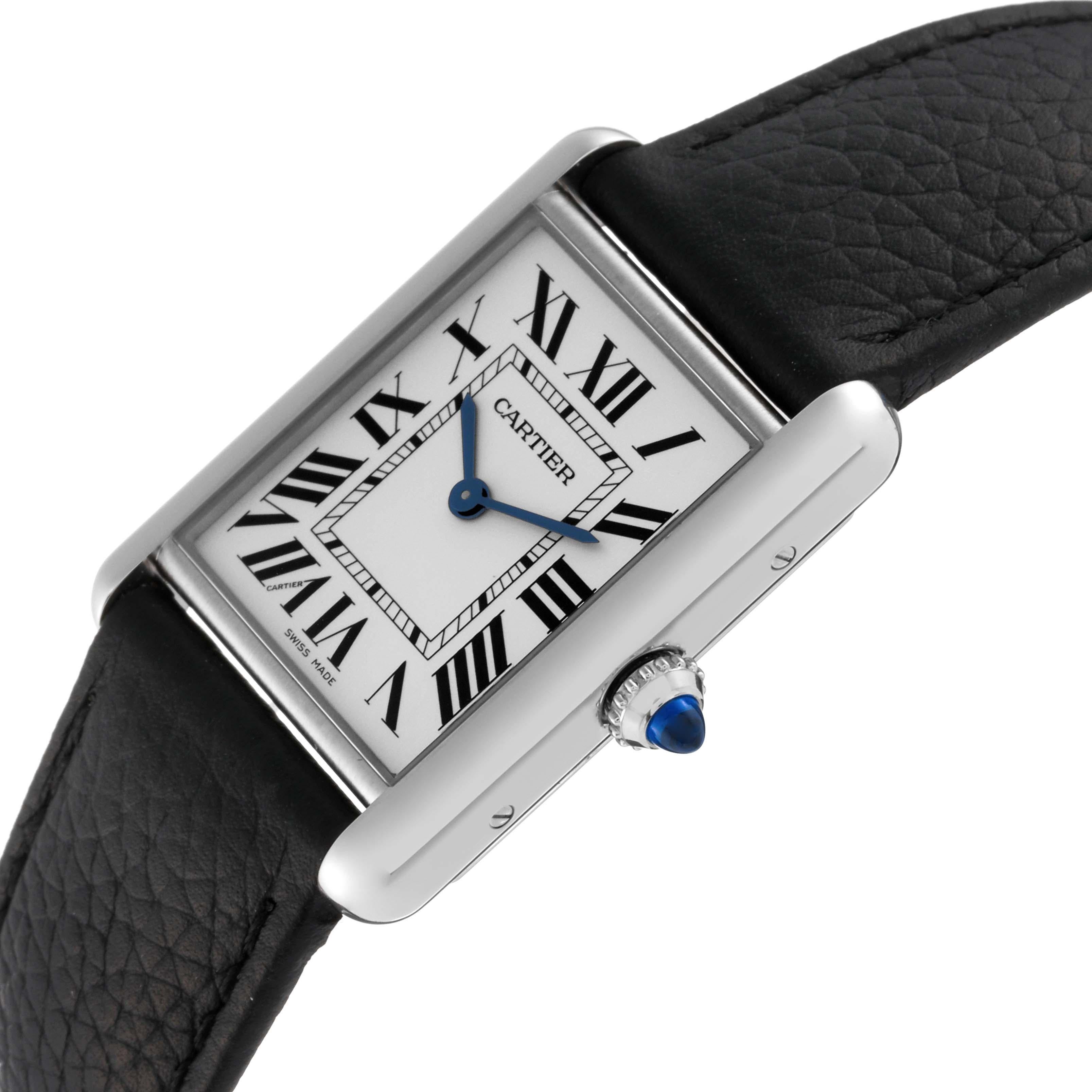Women's Cartier Tank Must Large Steel Silver Dial Ladies Watch WSTA0041 For Sale