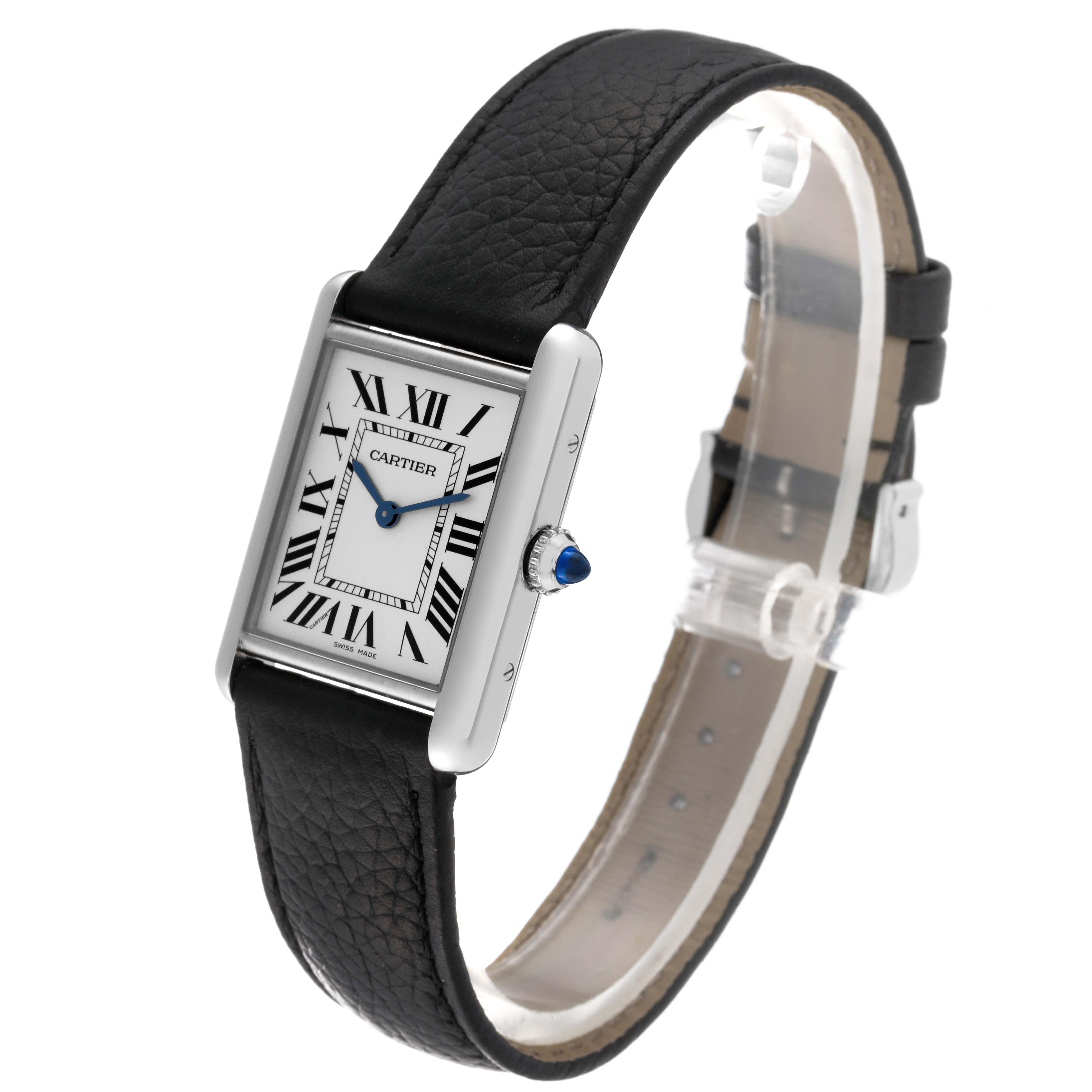 Cartier Tank Must Large Steel Silver Dial Ladies Watch WSTA0041 For Sale 2